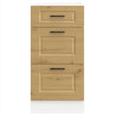 vidaXL Porto kézműves tölgy színű szerelt fa konyhai alapszekrény