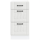 vidaXL Konyhai alsó szekrény Lucca fehér szerelt fa