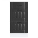 vidaXL fekete, műfa konyhaszekrény „Lucca”