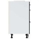 vidaXL fekete, műfa konyhaszekrény „Lucca”