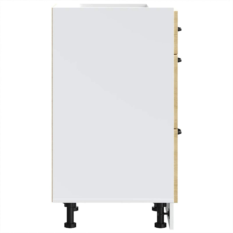 vidaXL Konyhai alsó szekrény Lucca sonoma tölgy szerelt fa