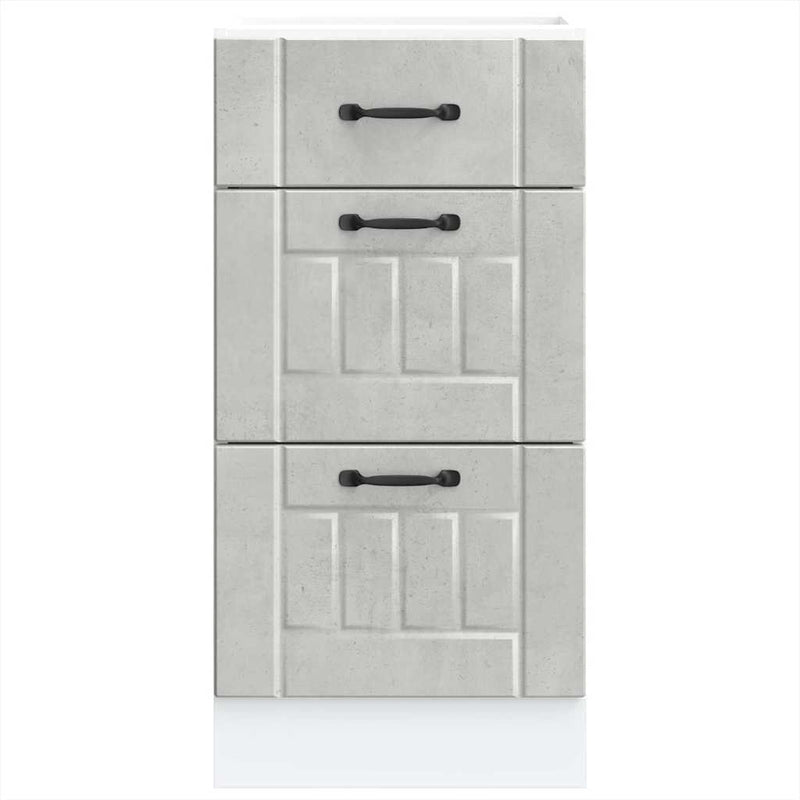 vidaXL Konyhai alsó szekrény Lucca betonszürke szerelt fa