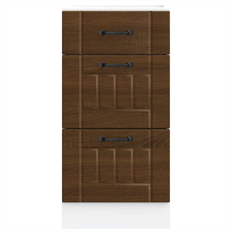 vidaXL Konyhai alsó szekrény Lucca barna tölgy szerelt fa