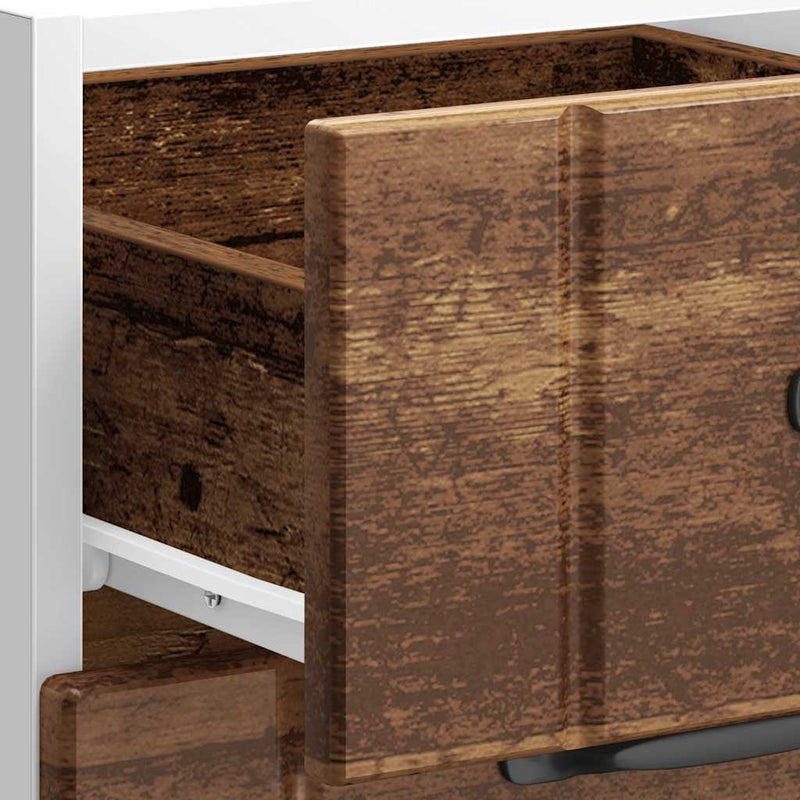 vidaXL Konyhai alsó szekrény Lucca antik fa szerelt fa