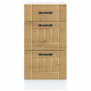 vidaXL Konyhai alsó szekrény Lucca kézműves tölgy szerelt fa