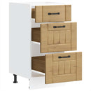 vidaXL Konyhai alsó szekrény Lucca kézműves tölgy szerelt fa