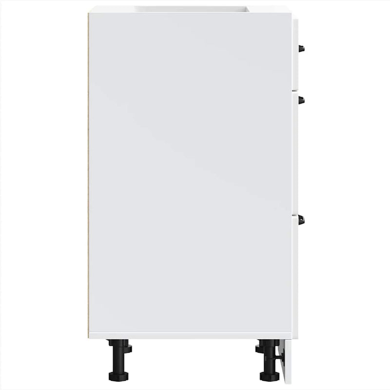 vidaXL Konyhai alsó szekrény Kalmar fehér műfa