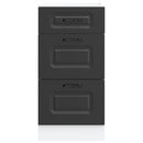 vidaXL fekete, műfa konyhaszekrény „Kalmar”