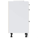 vidaXL konyhai alsószekrény "Kalmar" magasfényű fehér, rétegelt fa