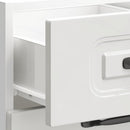 vidaXL konyhai alsószekrény "Kalmar" magasfényű fehér, rétegelt fa