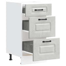 vidaXL Konyhai alapszekrény Kalmar beton szürke műfa