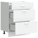 vidaXL “Lyon” konyhai alapszekrény fehér színezett fa