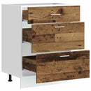 vidaXL “Lyon” konyhai alapszekrény régi fa műfa