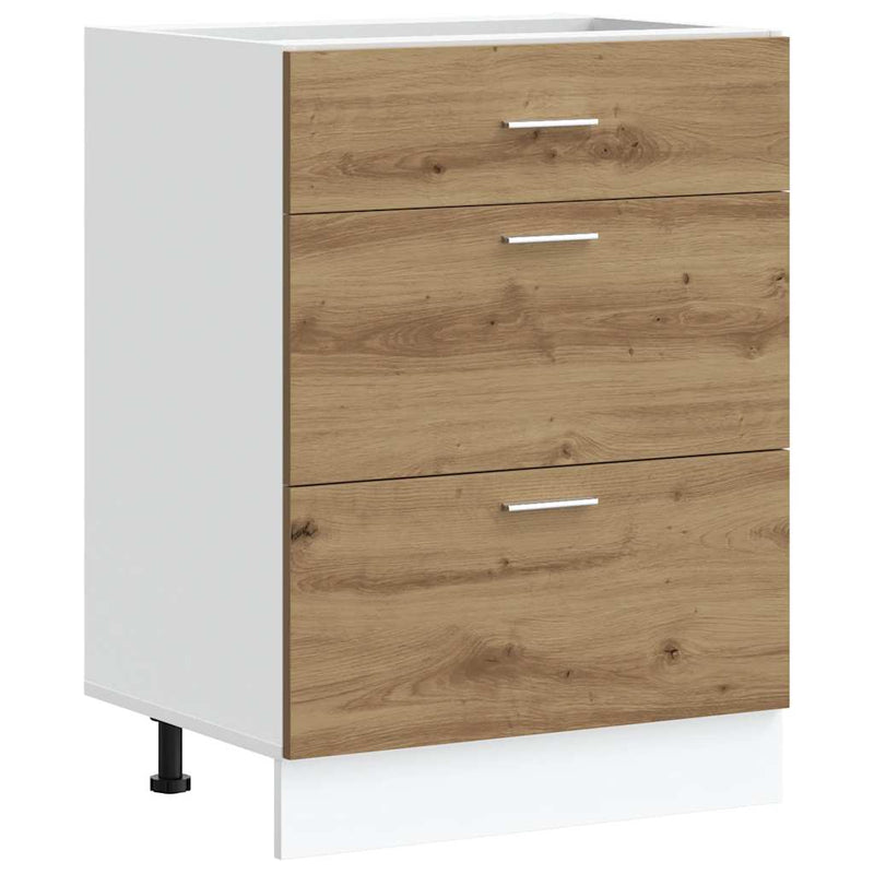 vidaXL “Lyon” konyhai alapszekrény Artisan Oak Engineered Wood