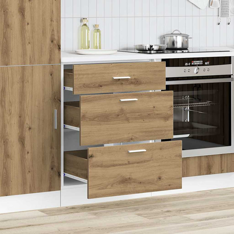 vidaXL “Lyon” konyhai alapszekrény Artisan Oak Engineered Wood