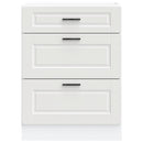 vidaXL Porto fehér szerelt fa konyhai alapszekrény