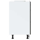 vidaXL fekete, műfa konyhaszekrény „Porto”