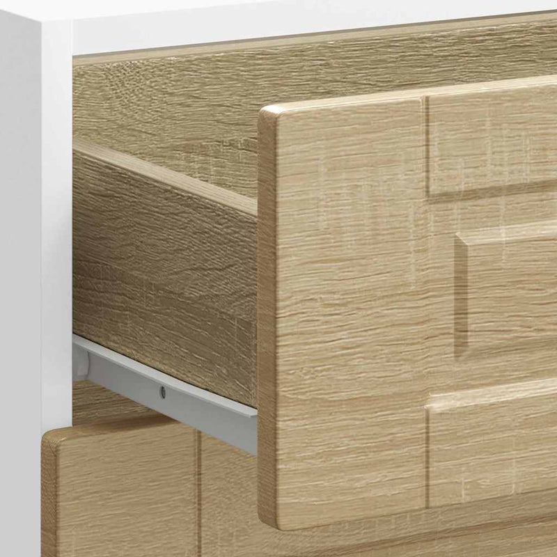 vidaXL Porto sonoma tölgy színű szerelt fa konyhai alapszekrény