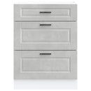 vidaXL Porto betonszürke szerelt fa konyhai alapszekrény