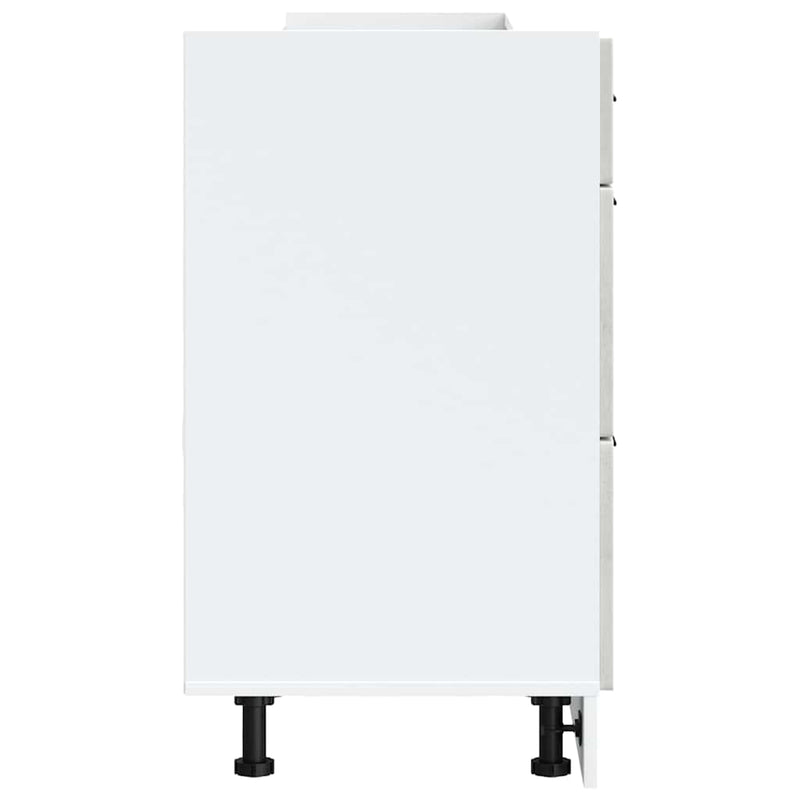 vidaXL Porto betonszürke szerelt fa konyhai alapszekrény