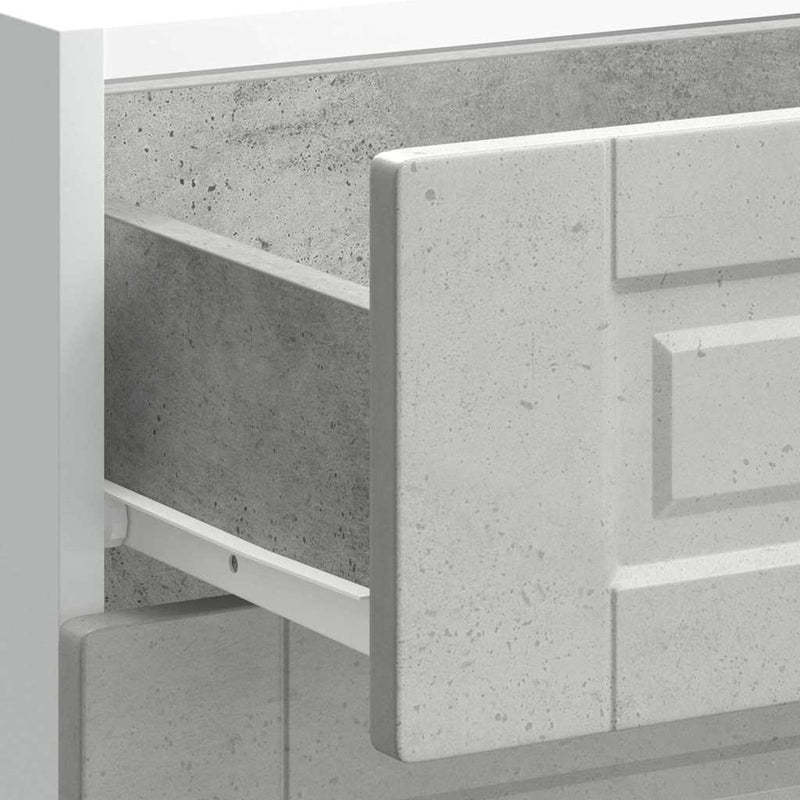 vidaXL Porto betonszürke szerelt fa konyhai alapszekrény