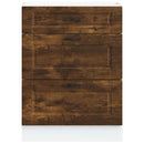 vidaXL Porto füstös tölgy színű szerelt fa konyhai alapszekrény