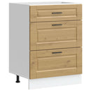 vidaXL Porto kézműves tölgy színű szerelt fa konyhai alapszekrény