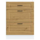 vidaXL Porto kézműves tölgy színű szerelt fa konyhai alapszekrény