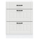 vidaXL Konyhai alsó szekrény Lucca fehér szerelt fa