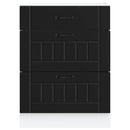 vidaXL fekete, műfa konyhaszekrény „Lucca”