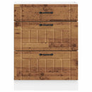 vidaXL Konyhai alsó szekrény Lucca antik fa szerelt fa