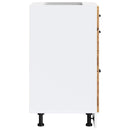 vidaXL Konyhai alsó szekrény Lucca antik fa szerelt fa