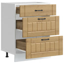 vidaXL Konyhai alsó szekrény Lucca kézműves tölgy szerelt fa