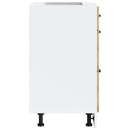 vidaXL Konyhai alsó szekrény Lucca kézműves tölgy szerelt fa