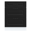 vidaXL fekete, műfa konyhaszekrény „Kalmar”