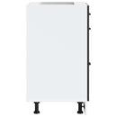 vidaXL fekete, műfa konyhaszekrény „Kalmar”