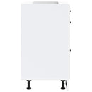 vidaXL konyhai alsószekrény "Kalmar" magasfényű fehér, rétegelt fa