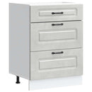 vidaXL Konyhai alapszekrény Kalmar beton szürke műfa