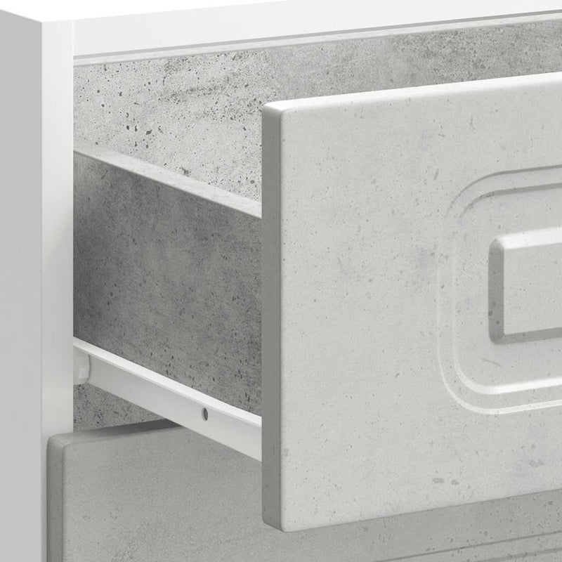vidaXL Konyhai alapszekrény Kalmar beton szürke műfa