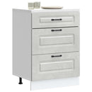 vidaXL Konyhai alapszekrény Kalmar beton szürke műfa