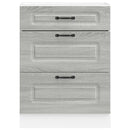 vidaXL konyhai alapszekrény Kalmar szürke sonoma szekrény