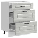 vidaXL konyhai alapszekrény Kalmar szürke sonoma szekrény