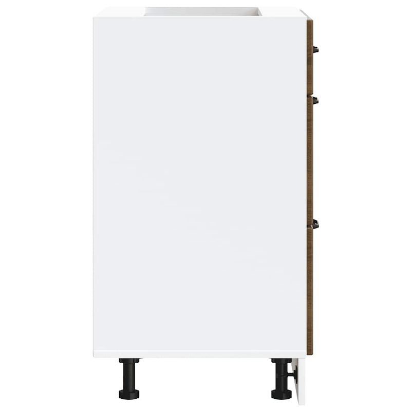 vidaXL Konyhai alapszekrény Kalmar barna tölgyfa műfa