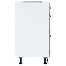 vidaXL konyhai alapszekrény Kalmar régi fából készült fűrészáru