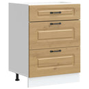 vidaXL Konyhai alapszekrény Kalmar kézműves tölgy műszaki fa