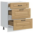 vidaXL Konyhai alapszekrény Kalmar kézműves tölgy műszaki fa