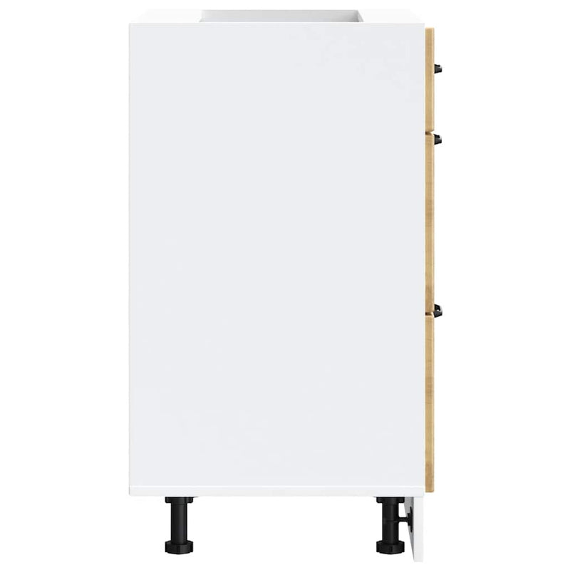 vidaXL Konyhai alapszekrény Kalmar kézműves tölgy műszaki fa