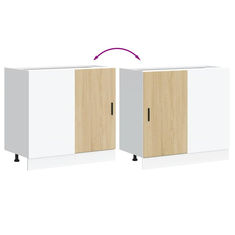 vidaXL “Lyon” mosogató alapszekrény sonoma tölgy műszaki fa