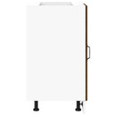 vidaXL “Lyon” mosdó alapszekrény barna tölgy színű műfa