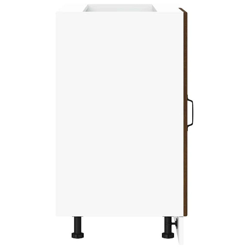 vidaXL “Lyon” mosdó alapszekrény barna tölgy színű műfa